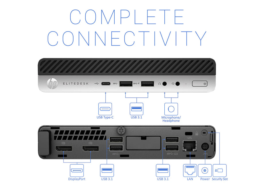 HP EliteDesk 800 G4 DM 35W,i5,8GB,128GB (2YH11AV)