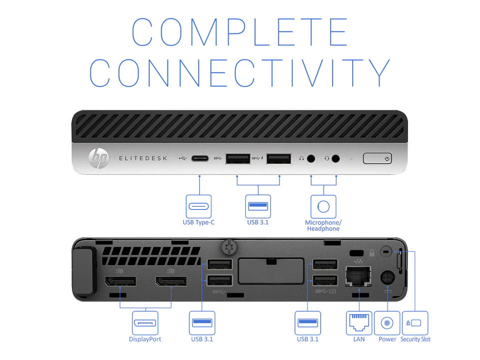 HP EliteDesk 800 G4 DM 35W,i5,8GB,128GB (2YH11AV)